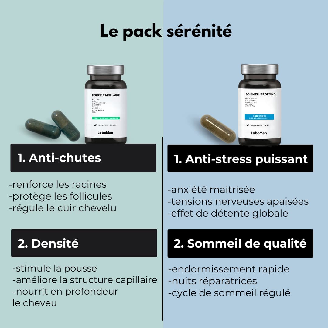 Pack sérénité - cheveux, sommeil